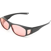 SomniLight FL-41 Light Sensitivity Glasses for Florescent Light Sensitivity, Photophobia, and Migraines (fit-over style)