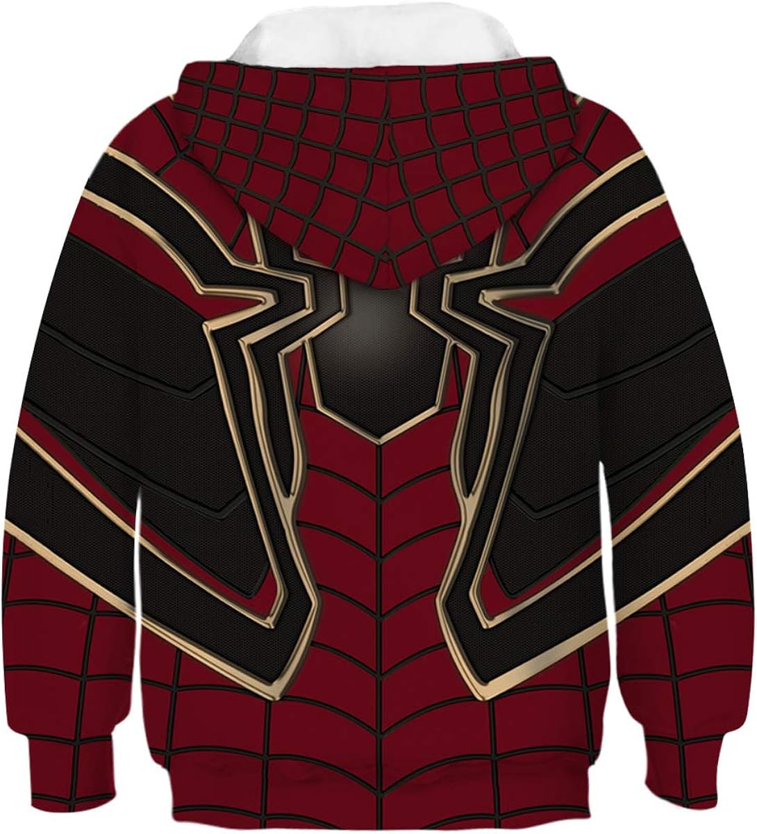 Ainuno Kids Boys Girls Hoodie Pullover 4-15Y Galaxy Wolf Sweatshirts 3D Cool Top: Clothing