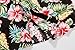 SSLR Men's Hawaiian Style Button Down Short Sleeve Causal Shirts (Large, Red Hibiscus)