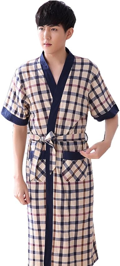 mens short sleeve dressing gown