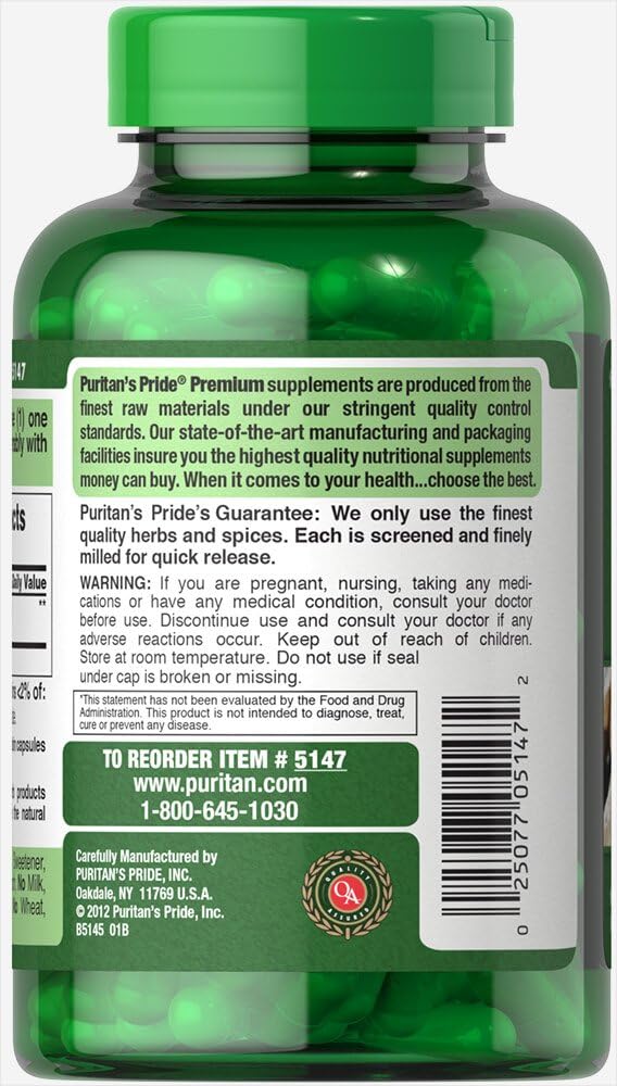 Ginger Root by Puritan's Pride®, Supports Digestive Health*, 550 Mg, 200 Rapid Release Capsules: Health & Personal Care