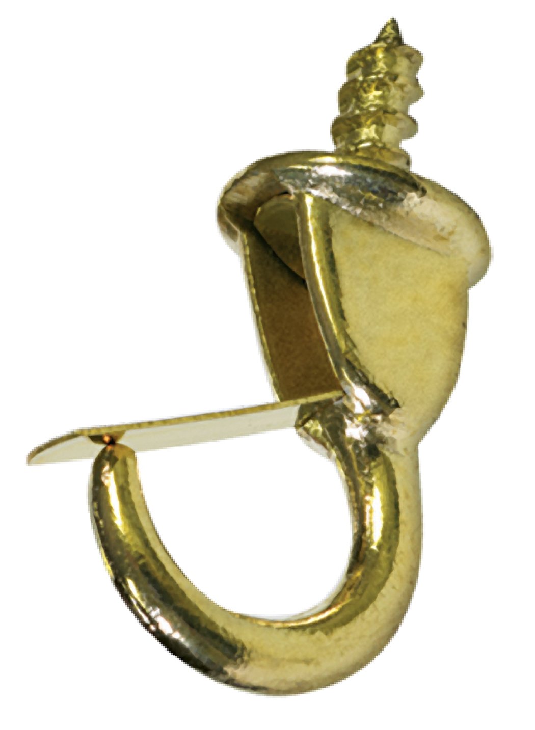 The Hillman Group 592022 Safety Cup Hooks, 7/8Inch, Brass, 4Pack
