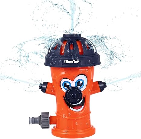 Ibasetoy Sprinkler Kids Water Sprinkler Hydrant Design Water Toy Sprinkler For Toddlers Boys Girls Summer Outdoor Garden Party Pets Amazon De Spielzeug