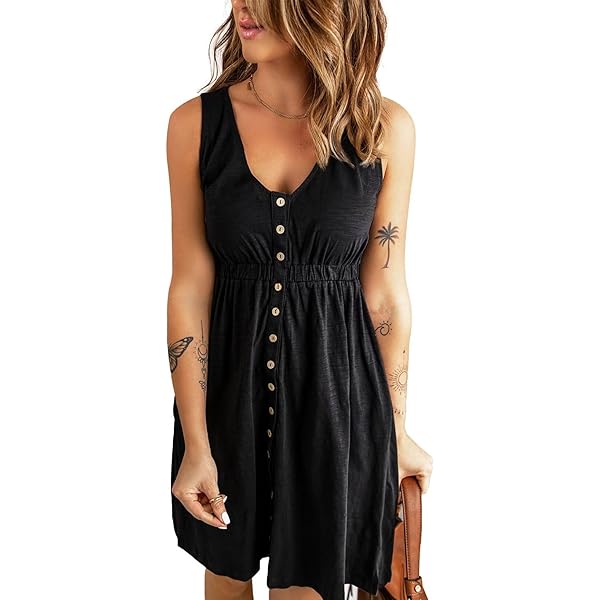 Women Sexy Draped Asymmetric Hemline Sleeveless Jersey Dress ((US 16-18)XL,  Black) at Amazon Women's Clothing store