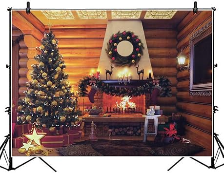 Amazon Com O Heart 7x5ft Christmas Photo Backdrop Farmhouse