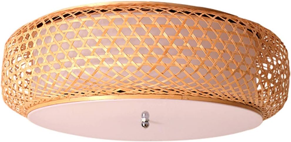 LCTCXD Südostasien Rattan Laterne Deckenleuchte, Bambus Lampenschirm