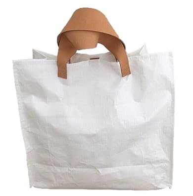 Amazon Nijuh マルシェバッグ ビニール トートバッグ ハンドバッグ