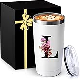 20 Oz Insulated Coffee Cup with Lid Car Tumbler Travel Mug Women Lady Boss Coworker Appreciation Colleague Gifts Manager Team Member Employee Executive Assistant Farewell Leaving Retirement Christmas
