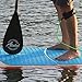 Abahub 3-Piece Adjustable Carbon Fiber SUP Paddle Carbon Shaft + Carrying Bag for Stand Up Paddleboard