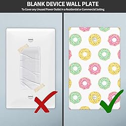 Pznen Light Switch Cover Plate, Donut Snack Sweet
