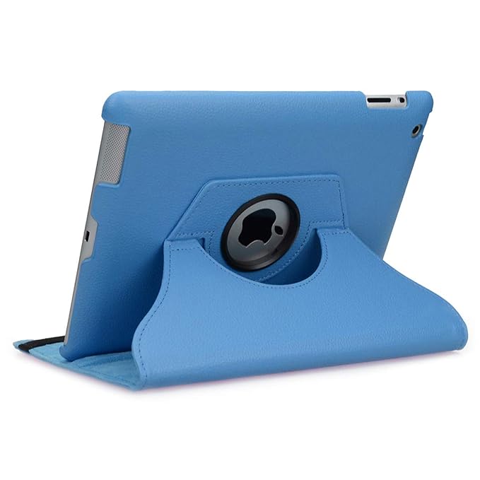 doupi Deluxe Schutzhülle für iPad 2 3 4, Smart Case Sleep/Wake Funktion 360 Grad drehbar Schutz Hülle Ständer Cover Tasche, b