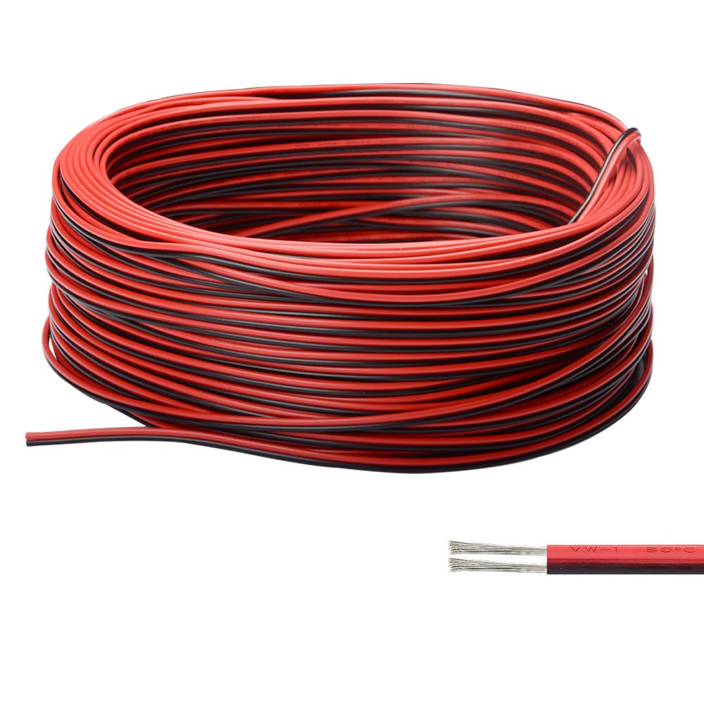HONG 111 Marine Boat Lights Extension Cable Wire Cord, 165FT/50M 22AWG 2 Pin Wires Cord for Lights Led Strips Single Colour Marine Kayak Boat Navigation Courtesy Trailer: Industrial & Scientific