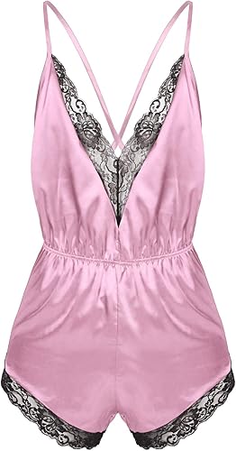 Amazon Alvivi 男性 パジャマサテン セクシー ワンピース ランジェリー セクシー 寝巻き 部屋着 自宅ウェア 調整可能 可愛い キャミソール 男の娘 女装 ルームウェア ピンク Xl コスプレ 仮装 通販