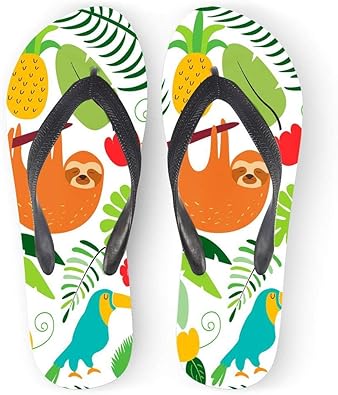 sloth flip flops