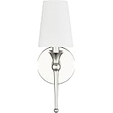 ML Lighting 17101-PN 1-Light Wall Sconce in Polished Nickel Finish