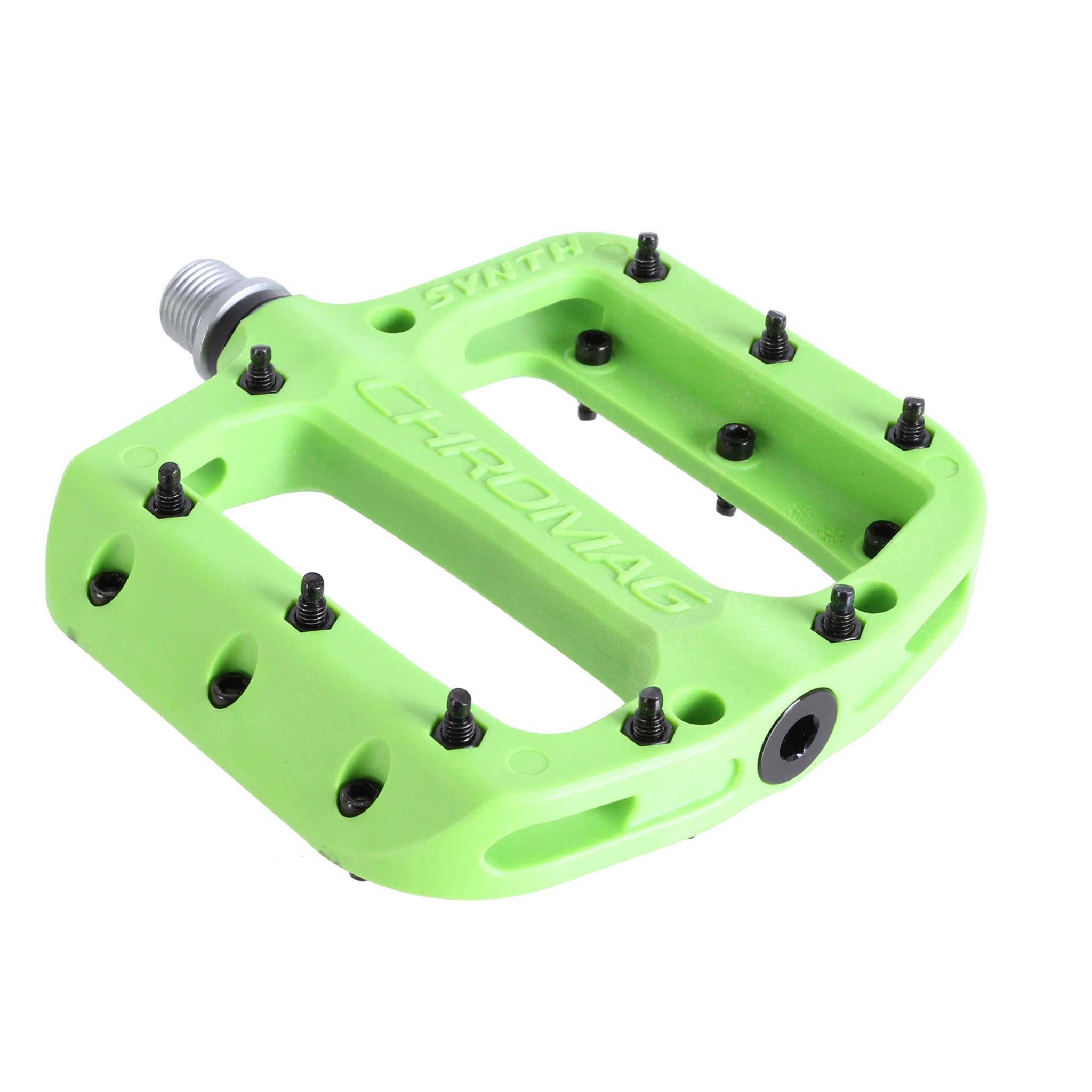 CHROMAG Synth Unisex Adult Mountain Bike/MTB/Cycle/VAE/E-Bike Pedals, Green, 110 x 107 mm