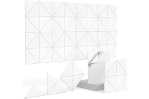 Yojoker 18 Pack Acoustic Panels Sound Absorbing, 12X12X0.4 Inches High Density Soundproof Wall Panels Self Adhesive Sound Panels Noise Reducing for Walls Decoration in Home, Recording Studio, Office