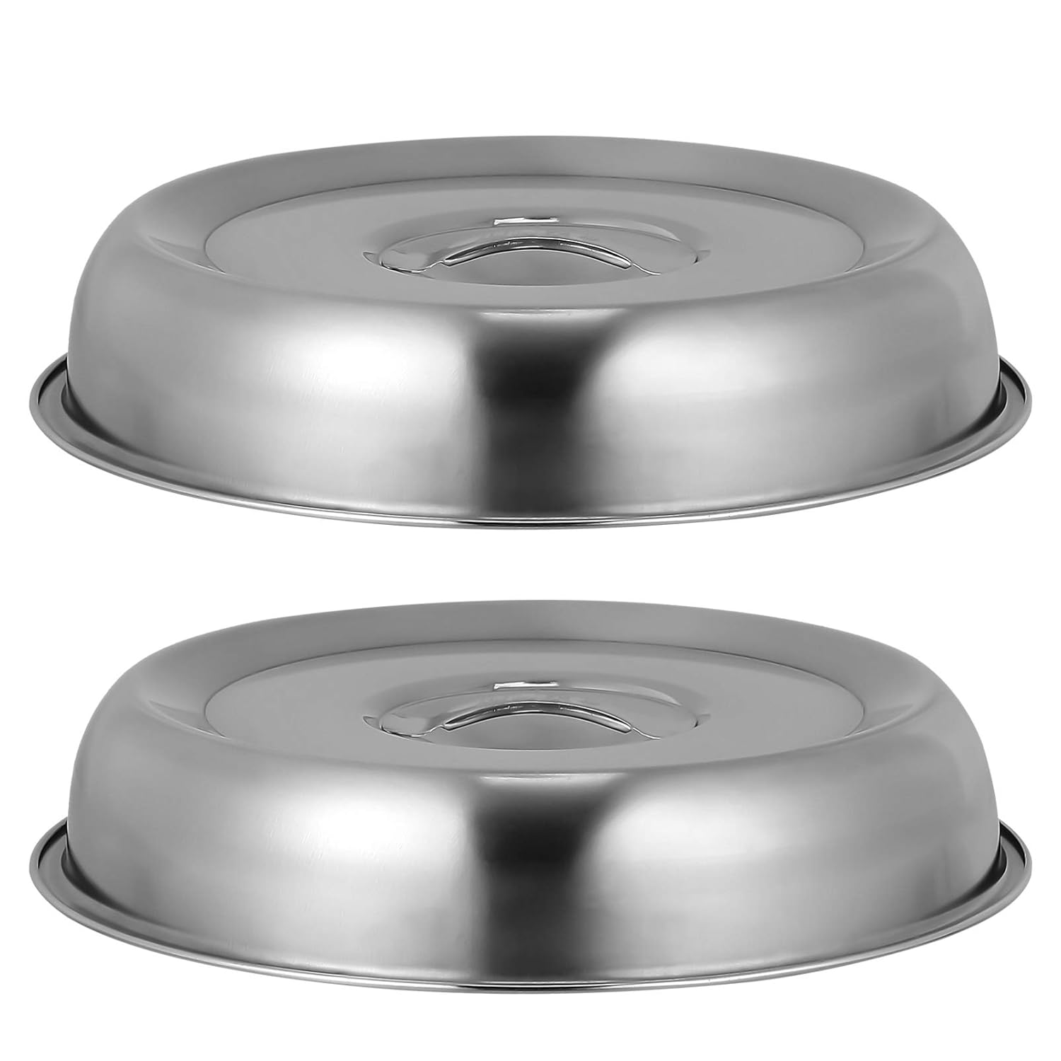 Buy Hemoton 4pcs Stainless Steel Melting Dome Lid Griddle Accessories Basting Steaming Covers