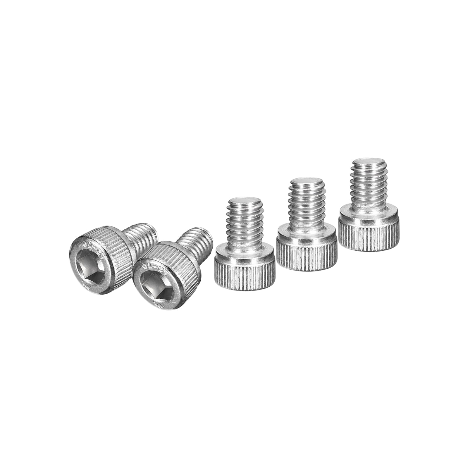 DTGN M6x8mm Socket Head Cap Screws Bolts, 20Pcs 304 Stainless Steel 18-8, Metric Machine Hex Socket Screw, Hex Drive, Bright Finish, UNC Coarse Thread Fully Threaded