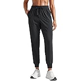 CRZ YOGA Women's Lightweight Workout Joggers 27.5" - Travel Casual Outdoor Running Athletic Track Hiking Pants with Pockets