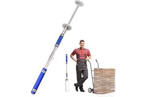 NPSMDRQT Long Handle Pallet Stretch Wrap Dispenser, Stretch Film Packing Machine, Stretch Film Dispenser Pole Holder, for Film Width 12-20 inch、Rolls 1.5" to 3" Diamater Cores Pallet Wrap (48in)