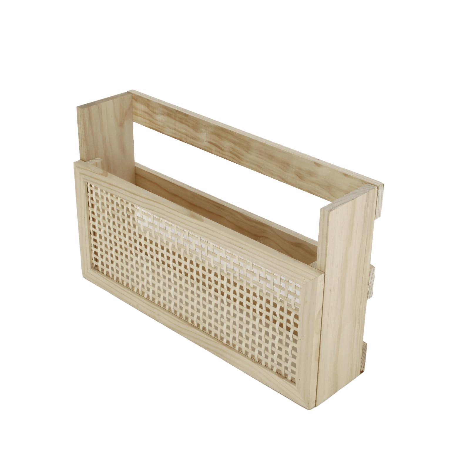 Photo 1 of YRLSOTGE Wooden Magazine Rack Wall-Mounted DIY Home Decor Magazine Holder Mail Sorter for Office Entryway Kids’ room and Living Room.