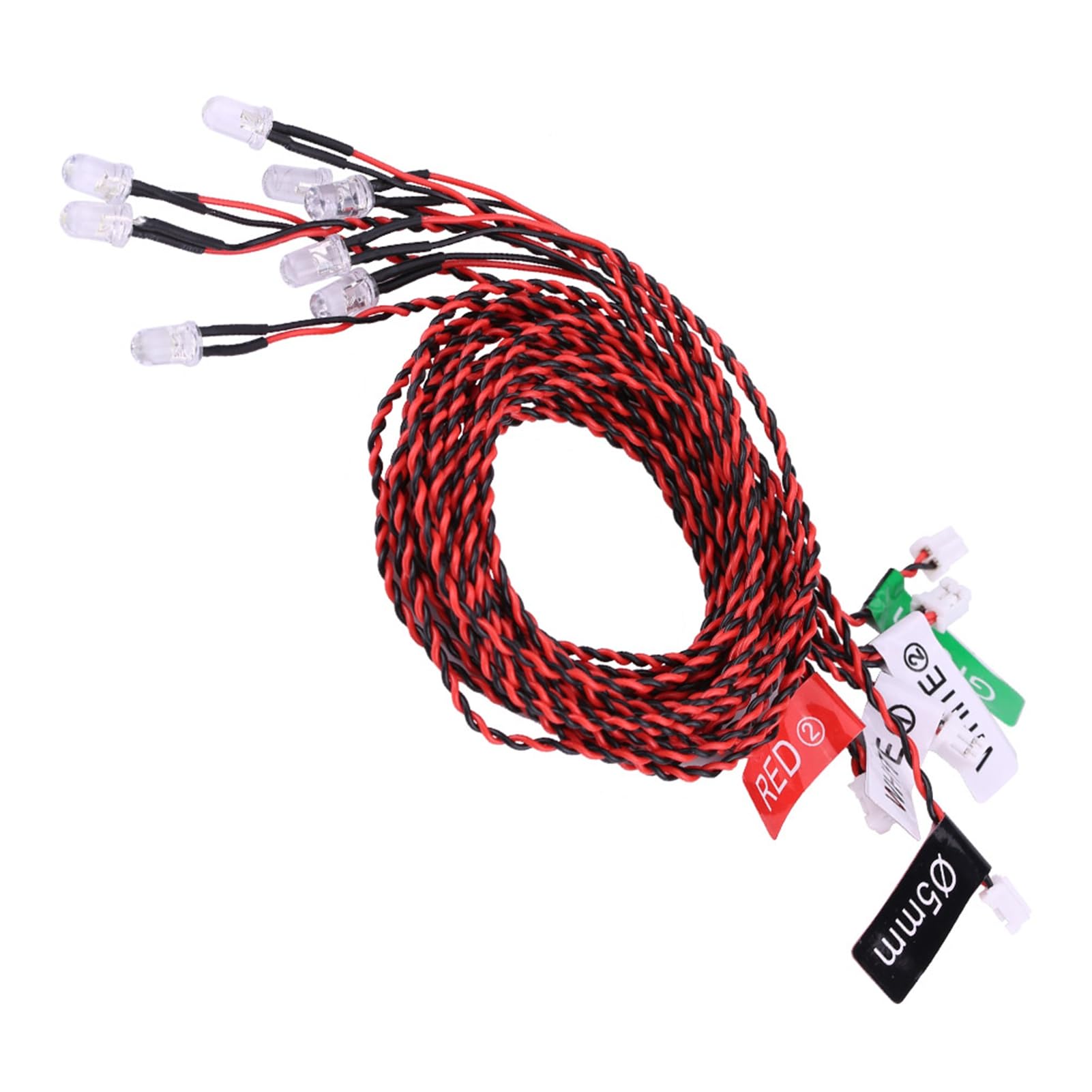 KIMISS RC Navigation Lights - 8 LED Lighting System Kit for RC Airplane & Helicopter