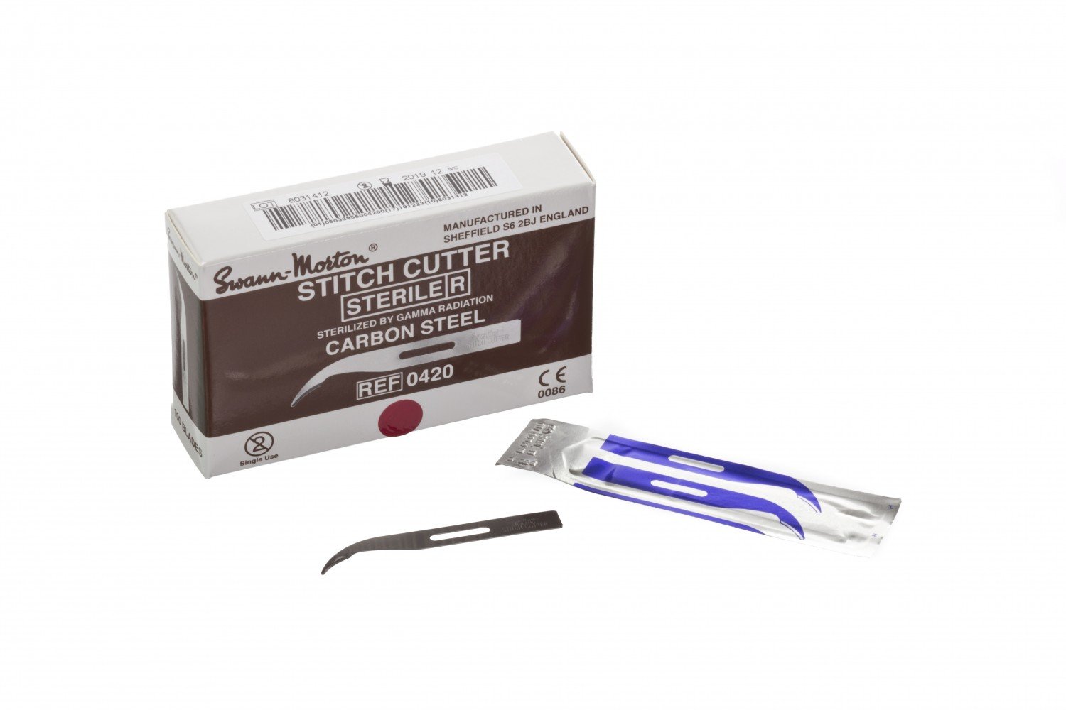 Swann Morton SMSC Disposable Stitch Cutter, Sterile (Pack of 100)