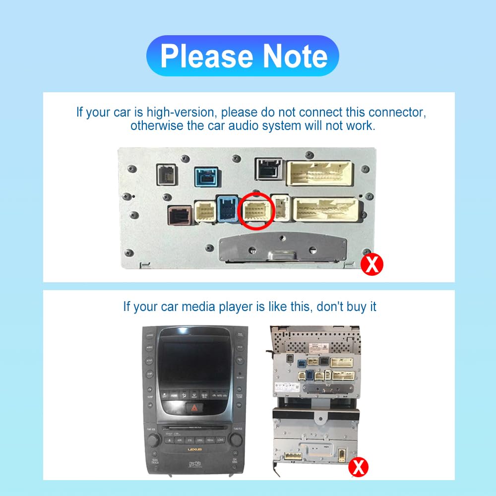 4+64G Android Car Stereo for Lexus GS300/350/400/430/450/460 2004-2011 Wireless Carplay Android Auto Car Radio, 9’’ Touch Screen Head Unit Bluetooth GPS WiFi Mirror Link FM/RDS DSP Backup Camera SWC