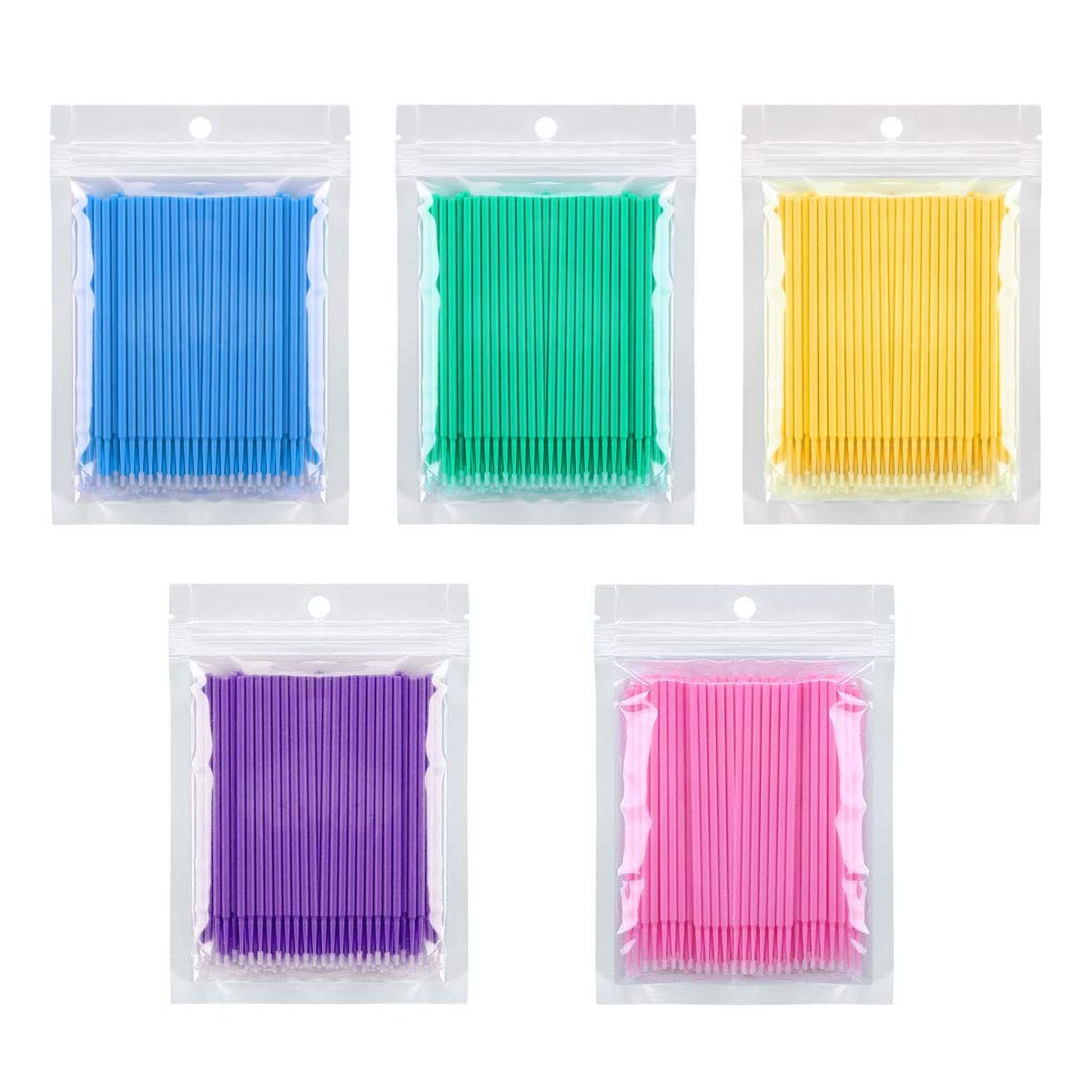 500 Pcs Micro Applicator Brush Disposable Eye Lashes Mascara Wands for Eyelash Extension Tbestmax: Beauty