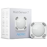 Aeotec MultiSensor 7, 6-in-1 Zwave Sensors Contains Monitor Motion, Temperature, Light, Humidity, UV, and Vibration, Z-Wave Plus, Gen7, S2, SmartStart Enabled, Compatible with Zwave Hub Smartthings