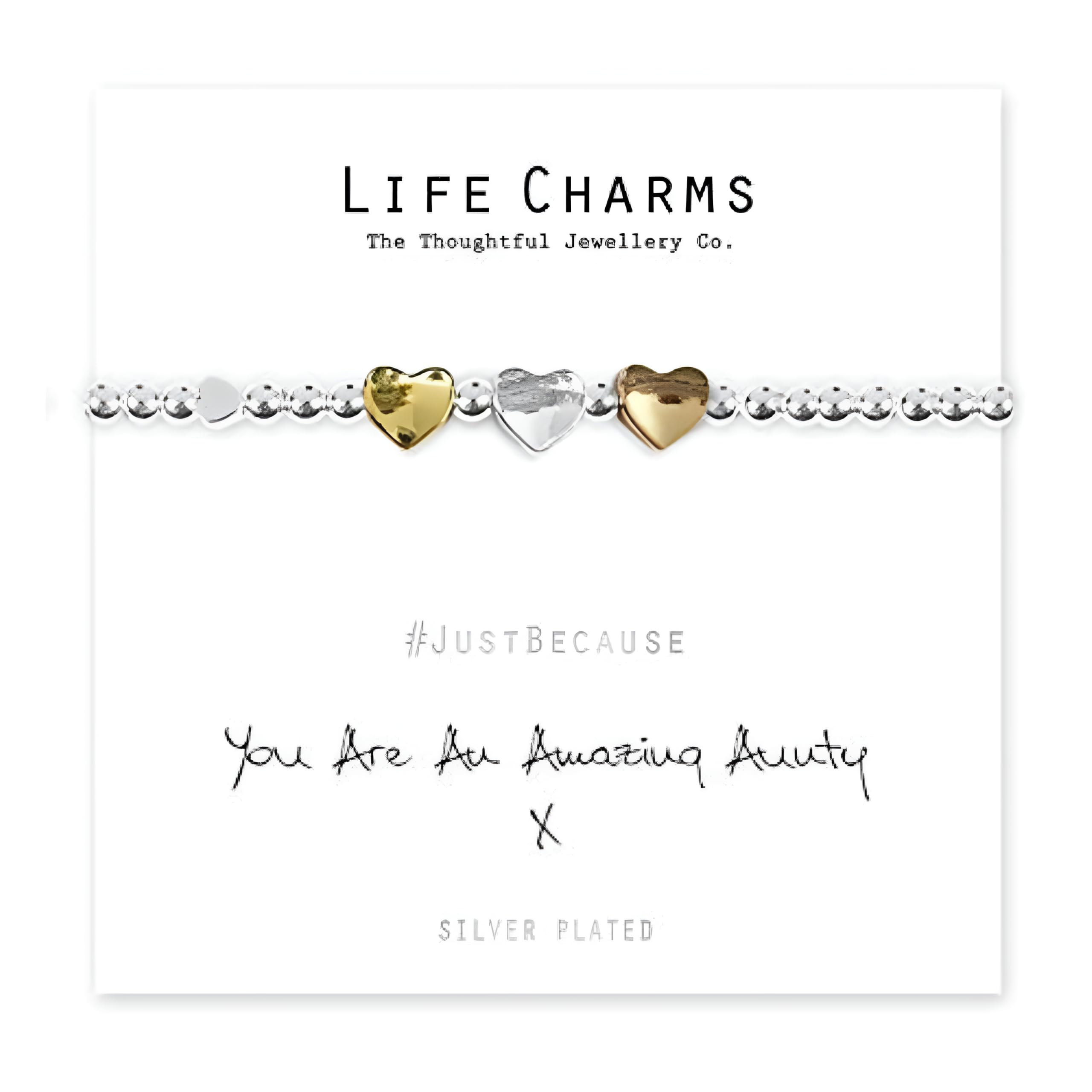 Life Charms Women Jewellery Amazing Aunty Bracelet Wristband Ladies Gift