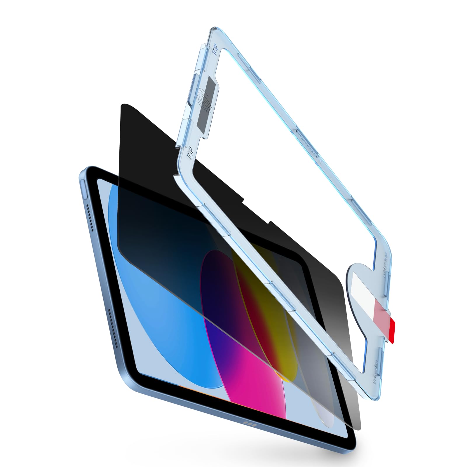 Photo 1 of bersem Privacy Screen Protector Compatible with iPad 10th/11th Generation A16 (10.9/11 Inch, 2022/2025), Anti-Spy, Tempered Glass Film, EZ kit