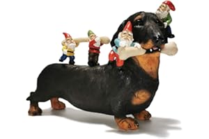 Sunthus Dachshund Garden Gnomes Statues Outdoor Funny Decorations Yard Weiner Decor