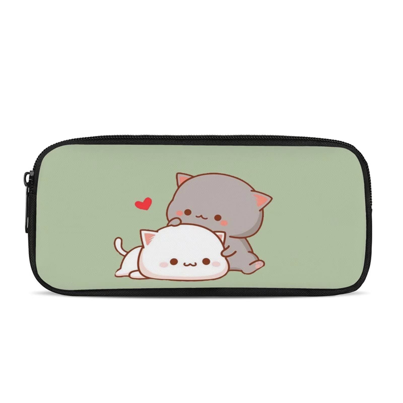 HUIACONG Funny Cat Pencil Case Teen Girls Make Up Bag,Kids School Supplys Pen Pouch Holder Desk Organizer Children Large Capacity Coin Purse