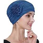 Alnorm Flower Design Chemo Hair Loss Caps Cancer Headwear for Women