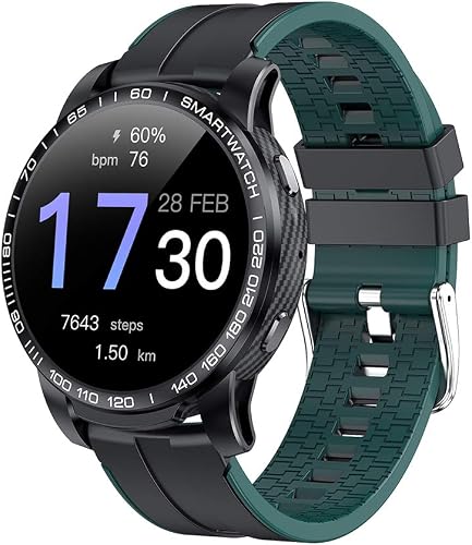 VIKUSHA Smart Watch V20 Bluetooth Call Fitness Tracker Heart Rate  Monitoring Music Control (Black-Green) price in UAE | Amazon UAE | kanbkam
