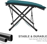 EVER ADVANCED Folding Camping Footrest Ergonomic Ottomans Dark Green view 6