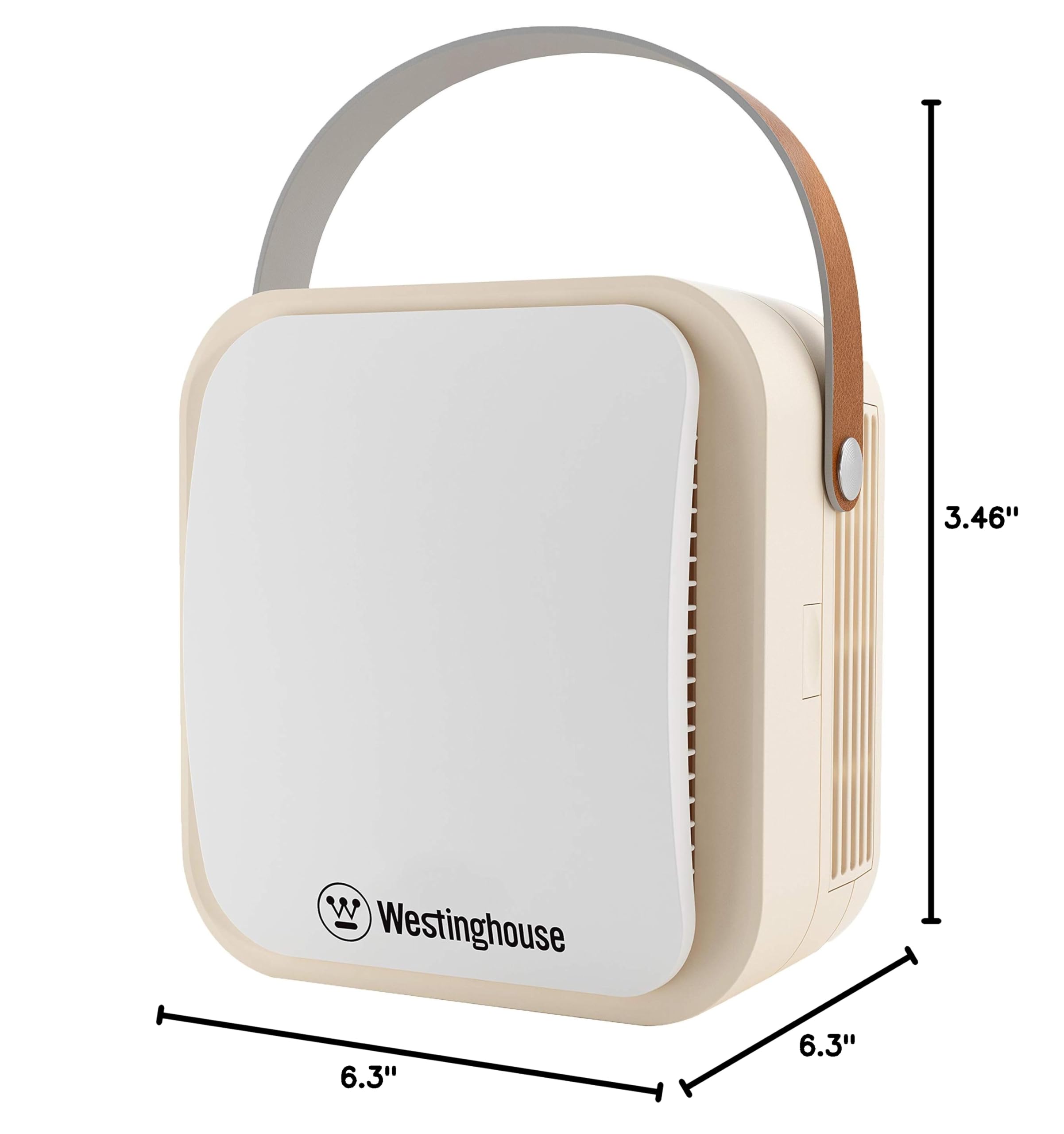 Westinghouse 1804 Patented NCCO Technology Portable Air Purifier with True HEPA Filter and NCCO Technology - Removes Bacteria, Viruses, VOCs, Allergens, Dust, Smoke, Odors - Ideal for Airplane, Hotels