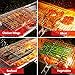 BearMoo Portable Stainless Steel BBQ Barbecue Grilling Basket with Removeable Handle for Fish, Vegetables, Steak, Shrimp, Meat, Food. Useful BBQ Tool