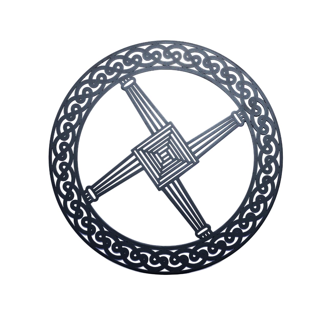 Exclusively Irish St Brigit's Cross Irish Round-Shaped Wall Hang Celtic Housewarming Decoration