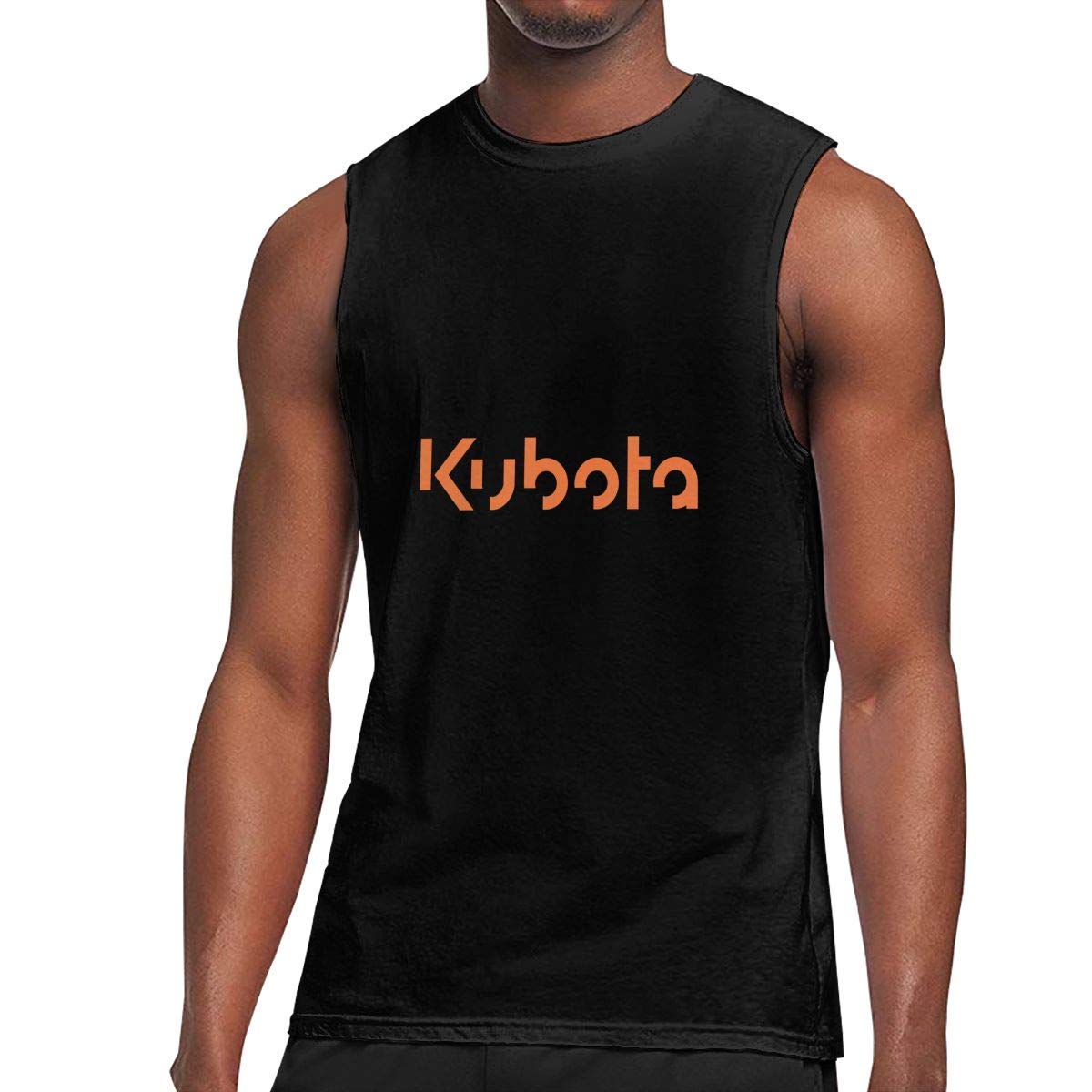 Sleeveless, Kubota Workout S Gym Bodybuilding Black T Shirt