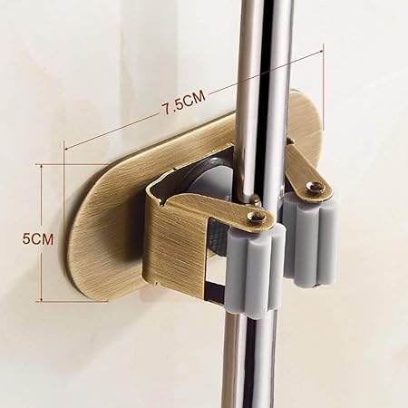 MKKSLR Soporte de Escoba Autoadhesivo Montado en la Pared, Soporte de