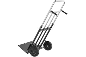 Folding Hand Truck,Dolly Hand Trucks 600 LB,Dolly Cart with Wheels Fold and Stretch Truck for Moving Heavy Loads in Storehous