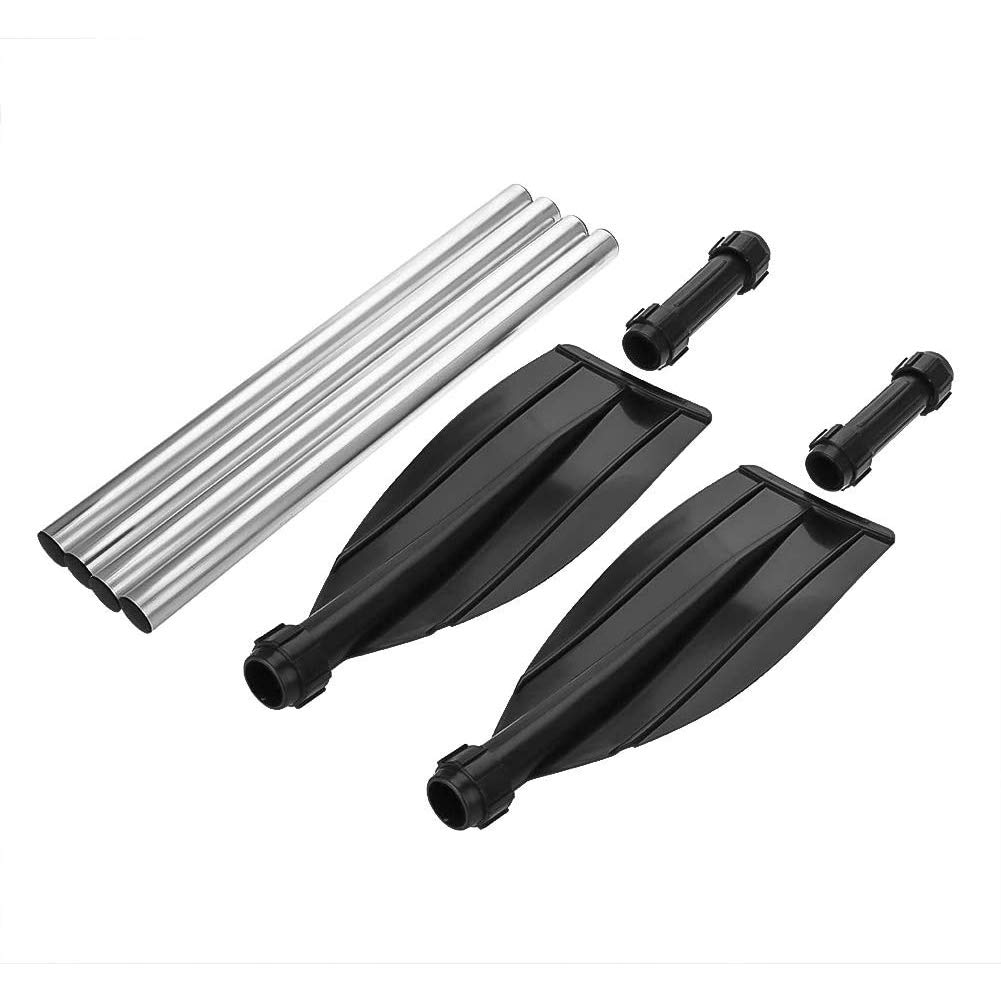 Ejoyous Kayak Paddle, Adjustable Aluminium Alloy Detachable Paddles Oars for Kayak, 2Pcs Kayaking Boat Paddle Oar Ribbed Blad Row Boat Oars for Inflatable Boat Kayak