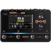 MOOER GS1000 Li AI Guitar Multi-Effect Processor Amp Sampling with Battery | Dual Effects Chains with XLR Mic Input, Touch Screen, 350+ Effects, Electric Guitar Pedal with 120 Sampling Slots, MIDI Port