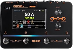 MOOER GS1000 Li Guitar Multi-Effect Processor Amp Sampling Dual Effects Chains with XLR Mic Input, Touch Screen, and 350+ Eff