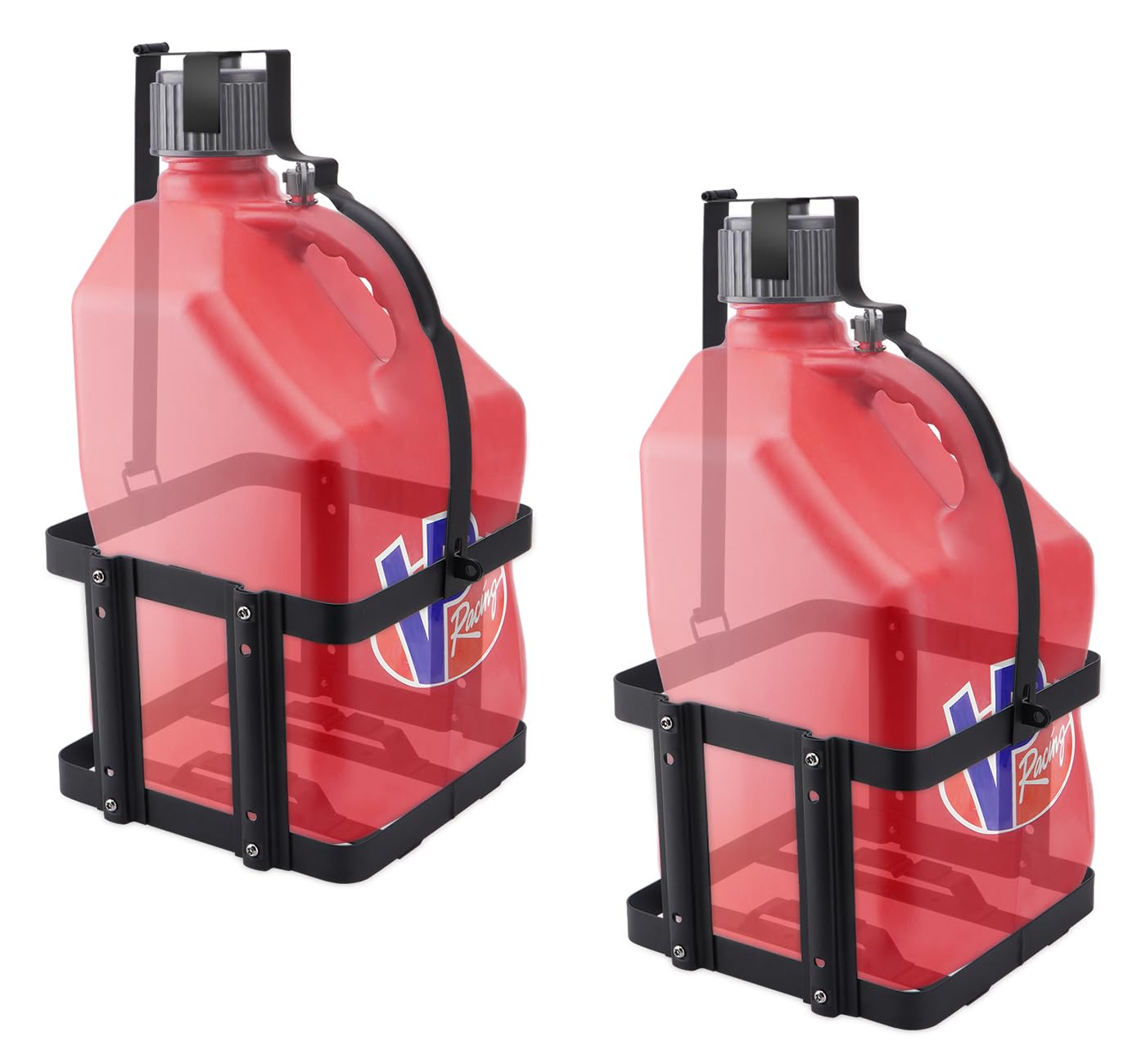 Photo 1 of SPARKWHIZ Fuel Jug Container Holder Mount, Gas Can 5 Gallon Holder Rack, Mouting Bracket Compatible with VP Racing Can 5 Gallon (Holder only), 2 Pack