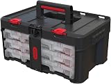 Keter Stack n' Roll Modular DIY 3 Organizer Set Black view 7