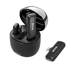 BOYA Wireless Lavalier Lapel Microphones for iPhone